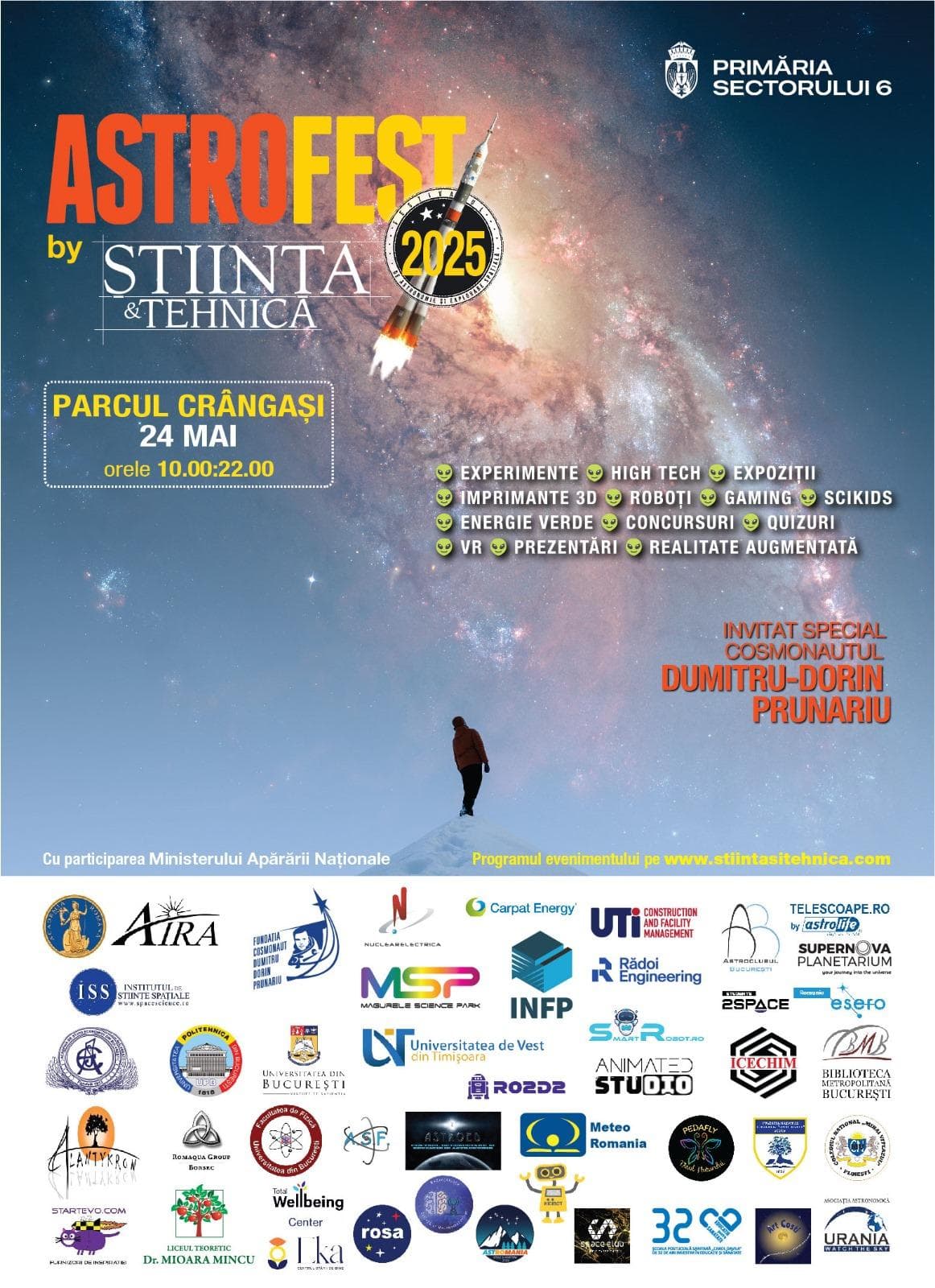  Cel mai mare festival de știință și astronomie din România își deschide porțile în Parcul Crângași!