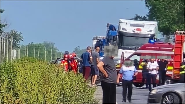  Coliziune Între TIR și Auto la Măgurele, Trafic Blocaj DNCB