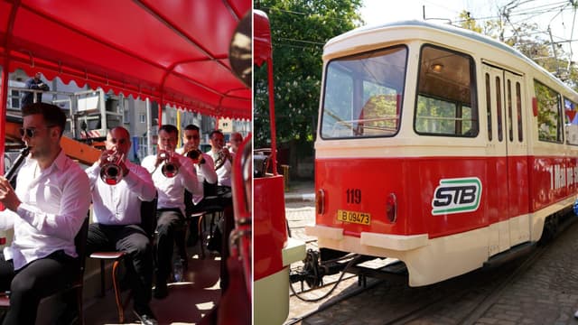  VIDEO | Marea Parada a Tramvaielor de 1 Mai: Sute de bucureșteni încântați de fanfara și dulciurile surpriză ale STB pe străzile Capitalei.