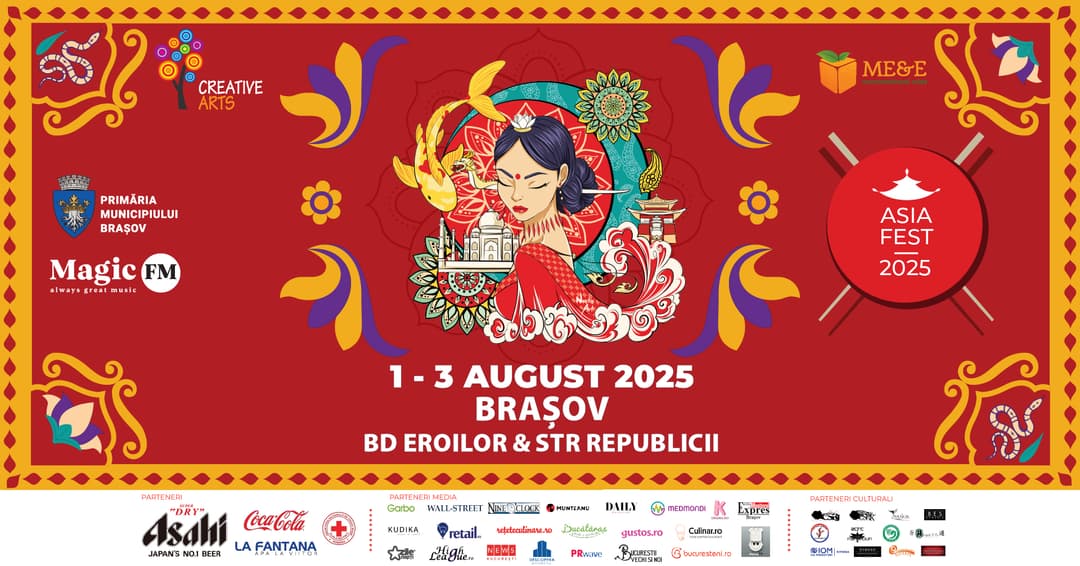 Descoperă cultura și gastronomia asiatică între 1 și 3 august pe străzile Orașului de sub Tâmpa!