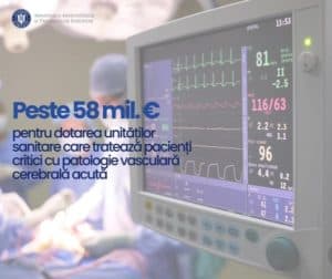 MIPE alocă 58,496 milioane de euro pentru modernizarea spitalelor care tratează accidente vasculare cerebrale în cadrul Programului Sănătate 2021-2027