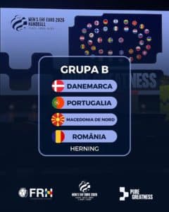 România întâlnește adversari de top în Grupa B pentru EURO 2026 la handbal masculin! Așteaptă meciuri intense cu Danemarca, Portugalia și Macedonia de Nord.