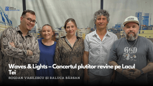 Încântătorul concert plutitor Waves & Lights revine pe Lacul Tei cu un spectacol muzical de neuitat | VIDEO