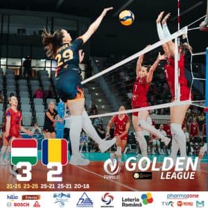 Naționala de volei a României ratează 3 mingi cruciale și pierde împotriva Ungariei cu scorul de 3-2 la Blaj ⟶ Rezumat Golden League