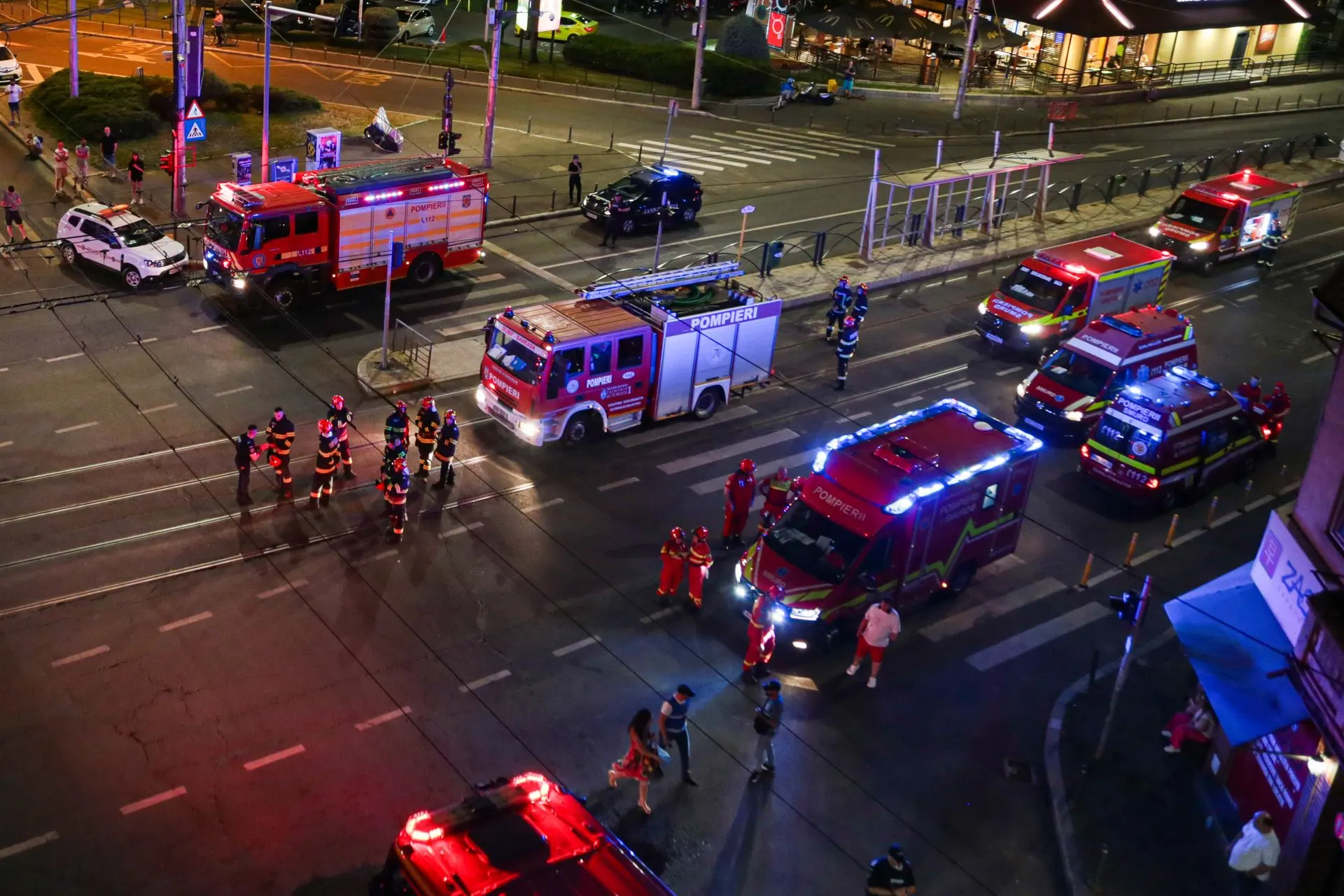 Incendiu la centrala termică a Ambulatoriului Ana Aslan, pe Spătarului