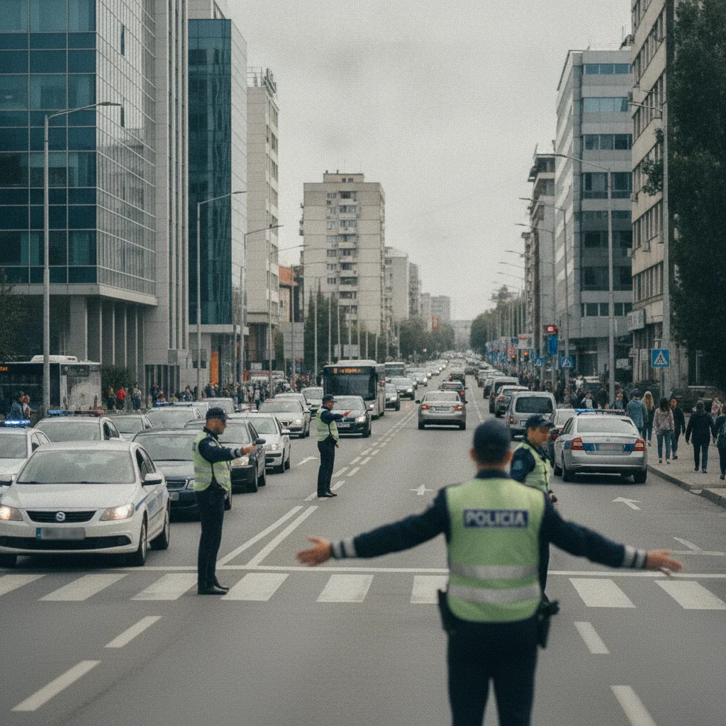 București: cinci echipaje dirijează zilnic traficul în zona Petricani