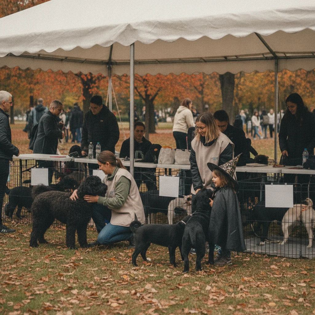 București: târg de adopții pentru câini negri, pe 31 octombrie