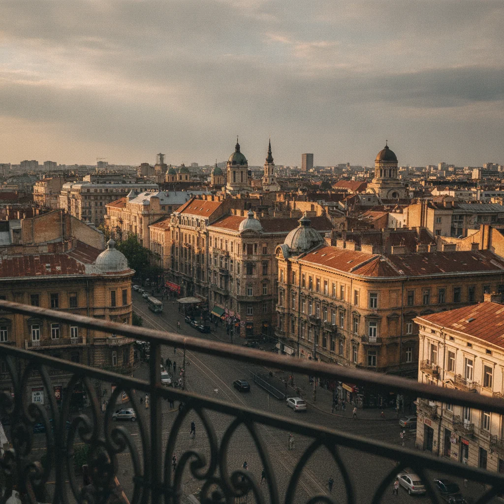 Bucureștiul văzut din Palatul Comerțului: fotografii realizate în 2012