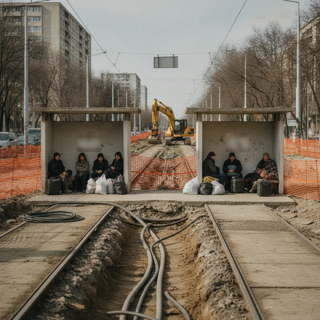 Bulevardul Ferdinand: lucrările la tramvai și proiectele ApaNova împing revenirea tramvaielor la stația Horei