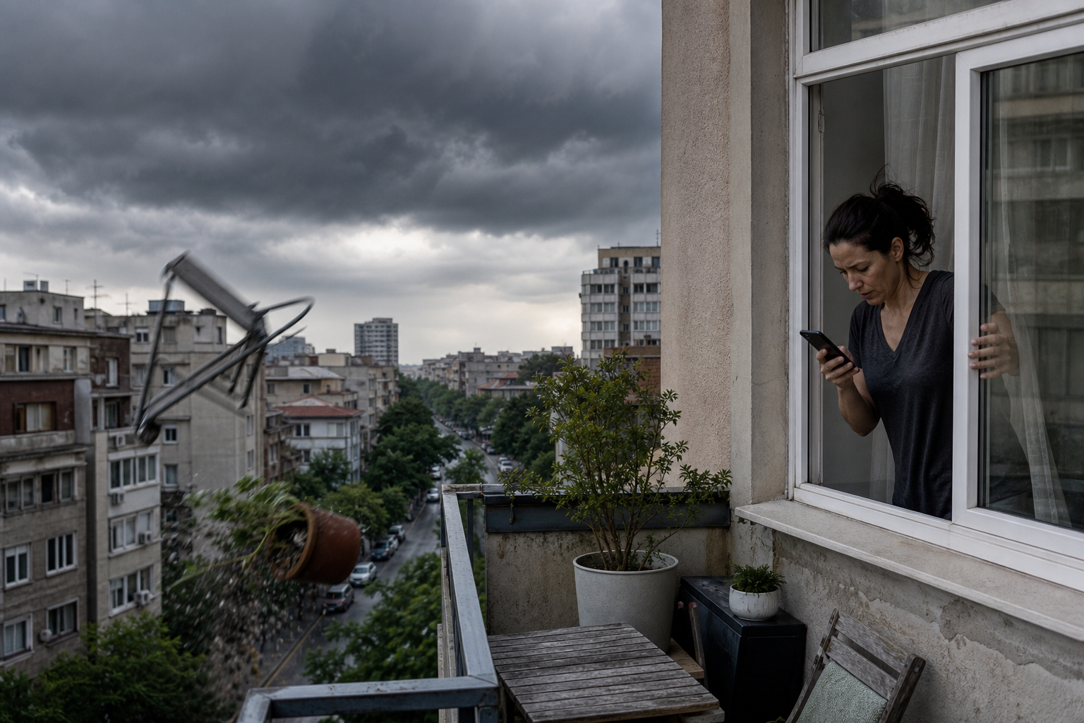 Ce faci înainte de un cod portocaliu de ploi și vijelii în București: checklist practic pentru apartament, mașină și drumuri