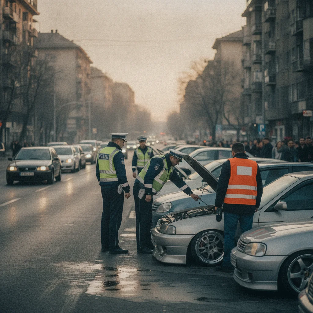 Controale RAR și Poliție în București: Amenzi pentru mașini modificate
