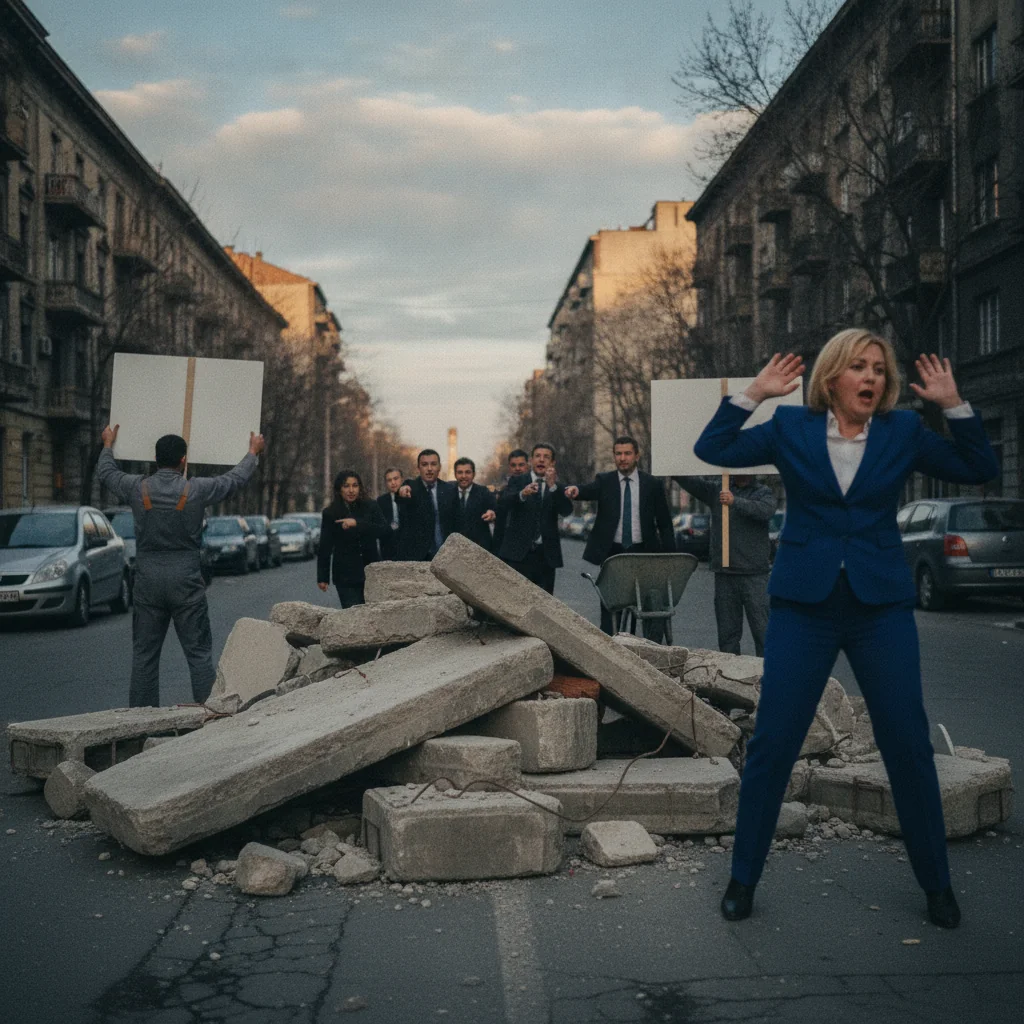 Dispută după prăbușirea unui portic pe Calea Griviței. Ion Enache îi răspunde lui Clotilde Armand