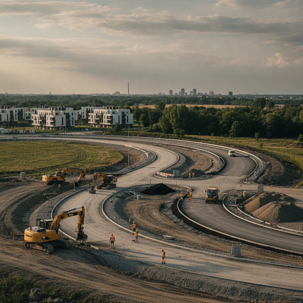 Greenfield Băneasa: drumul spre București a ajuns la 55% lucrări