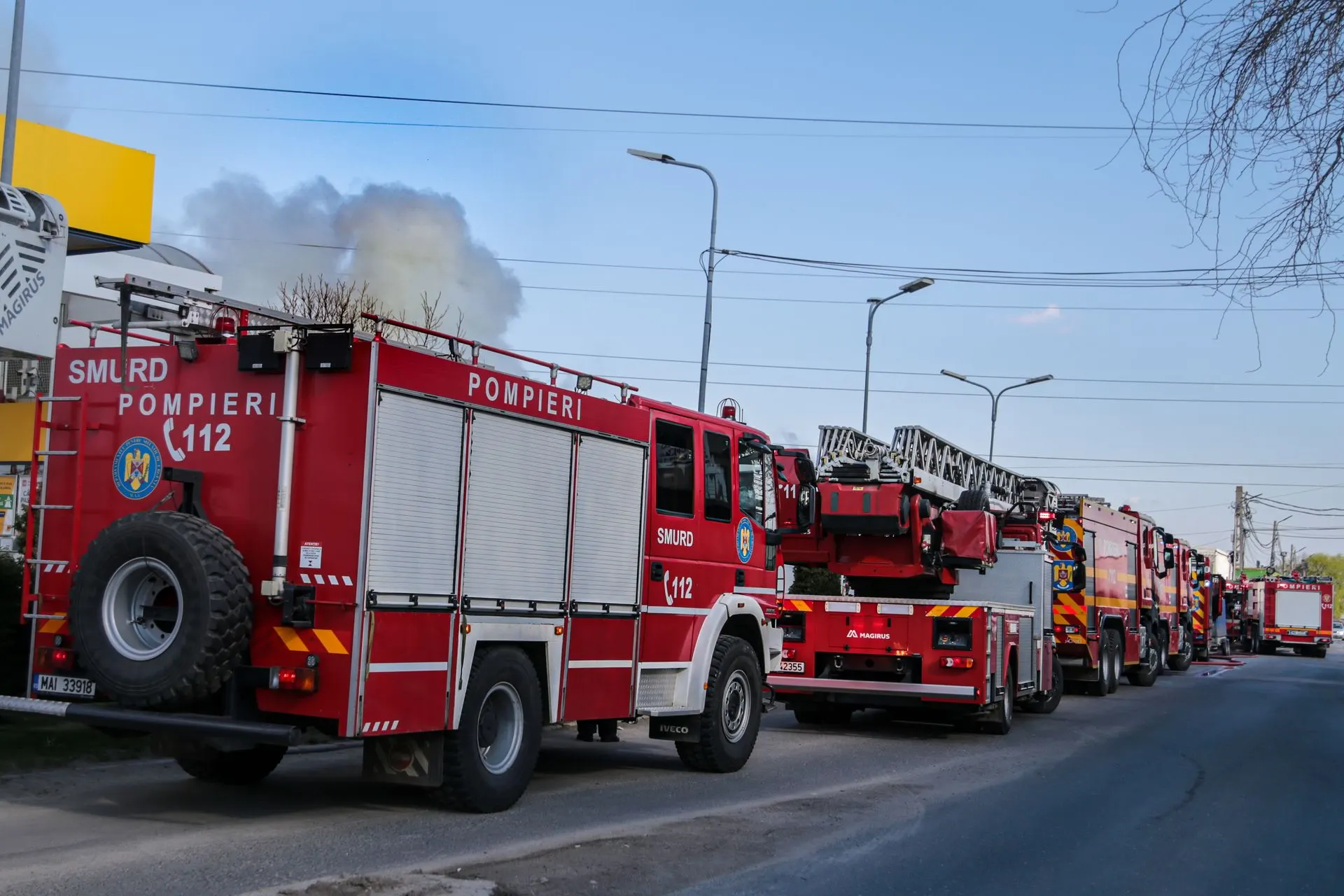 Incendiu la o hală pe strada Marginei, în Sectorul 1; mesaj RO-ALERT