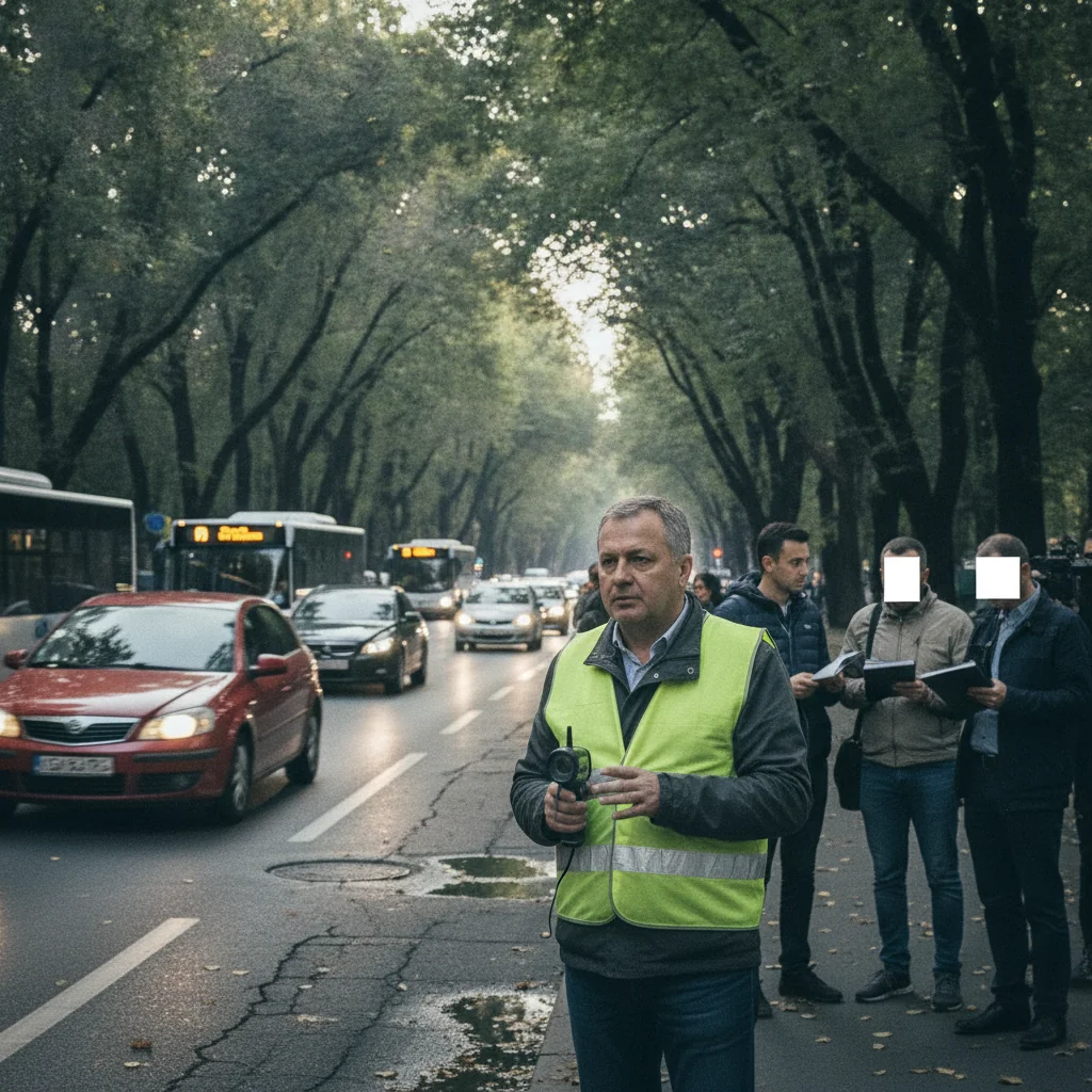 Robert Negoiță testează traficul pe Bulevardul Nicolae Grigorescu