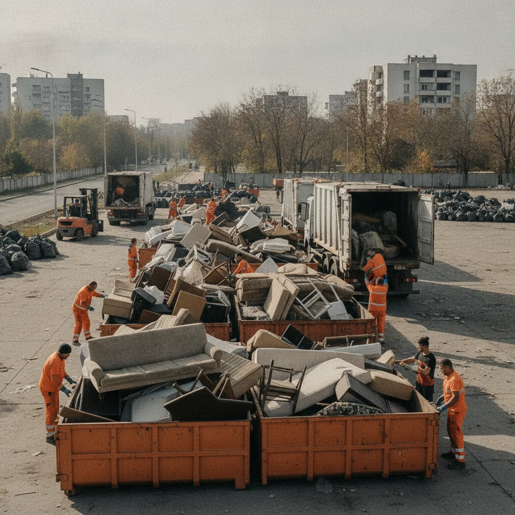 Sectorul 6: 82.840 kg de deșeuri voluminoase colectate în octombrie