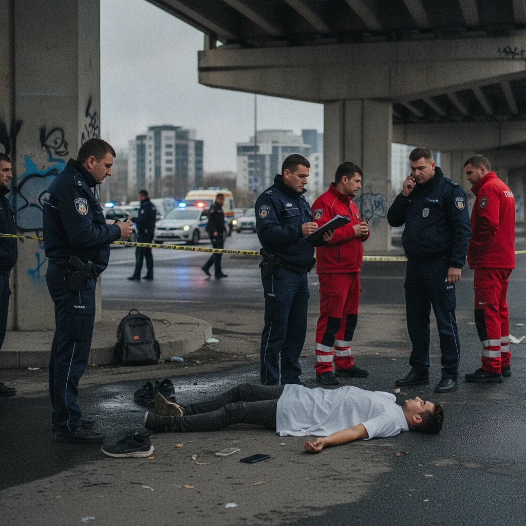 Tânăr găsit sub pasajul Pipera, transportat la spital